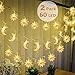 Moon String Light, Star String Light, LED Party Birthday Decoration Lights Waterproof Battery Operated Outdoor Indoor LED String Light Bedroom Star Fairy String Light Party Birthday Thanksgiving Gifts