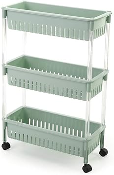 FACAI Küchenregal 3-lagiger Multifunktions-Aufbewahrungswagen mit
