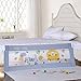 Gray Color Baby Bed Rail Extra Long Bed Guard Safety Bedrail Stop Falling for Kids Fits Toddler to Queen & King Size Bed, All Size (70