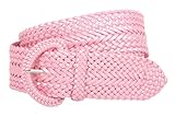 2 Inch Wide Hand Made Soft Metallic Woven Braided Round Belt
