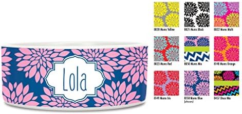 Personalized Dog or Cat Food Water Bowl With Name, Monogram Pet Lover, Design Your Own