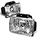 Auto Dynasty Fog lights Compatible with 2004-2012 Chevy Colorado GMC Canyon, Front Driving Bumper Fog Light Lamp, Driver and Passenger Side, Chrome Housing Clear Lens