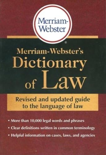 Download Merriam-Webster's Dictionary of Law PDF