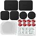 VOLPORT 3M Car Mount Adhesive and Phone Magnets Replacement Kit, 6 Pack Magic Mount Cell Phone Metal Plates with 8 Pack Double Side Round Sticky Tape Circle Sticker Pads for Dash Magnetic Phone Holder