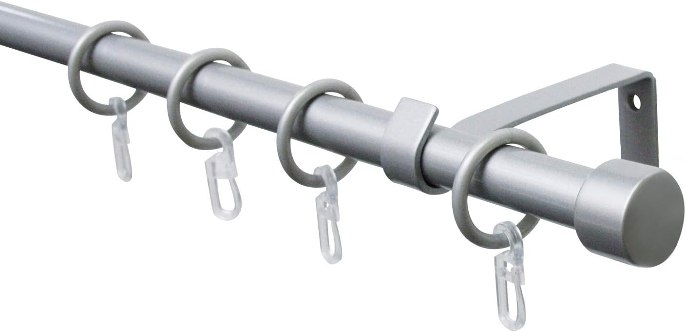 Gardinia Curtain Rod, Aluminum Silver, 130240 cm Amazon.co.uk