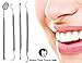 #1 Platinum UMD 4 Piece Dental Kit Hygiene Tartar Calculus Plaque Scraper,Tools Tarter Scraper Scaling Instrument, Dental Toothpick, Mouth Mirror Professional Surgical Grade Braces Dog Orthodontic