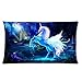 Custom Secret Forest White Unicorn Horse on Lake Rainbow Moon Light Rectangular Pillow Case 20x36 Inches Creative Personalized Pillowcase Bedding Pillow Slips ORJ-22