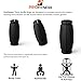 ProFitness Thick Bar Grips 1.0 Turns Barbell, Dumbbell, and Kettlebell Into Thick Gripz for Muscle Growth. for Weight Training/Bodybuilding/Strongman/WOD (Black, 1.0)