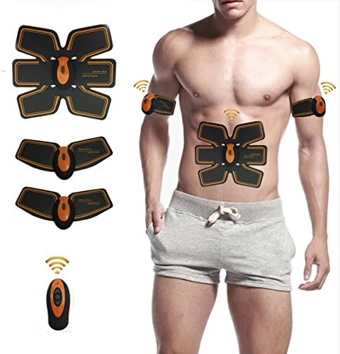 Abdominal Muscle Charminer ABS Trainer Body Fit Toning Belt Portable Unisex Fitness Training Gear Wireless Muscle Exercise For Abdomen/Arm/Leg Training Men &amp; Women Home Equipment