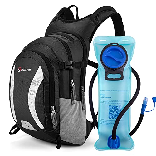 Miracol Hydration Backpack with 2.5L Water Bladder, Insulated Water