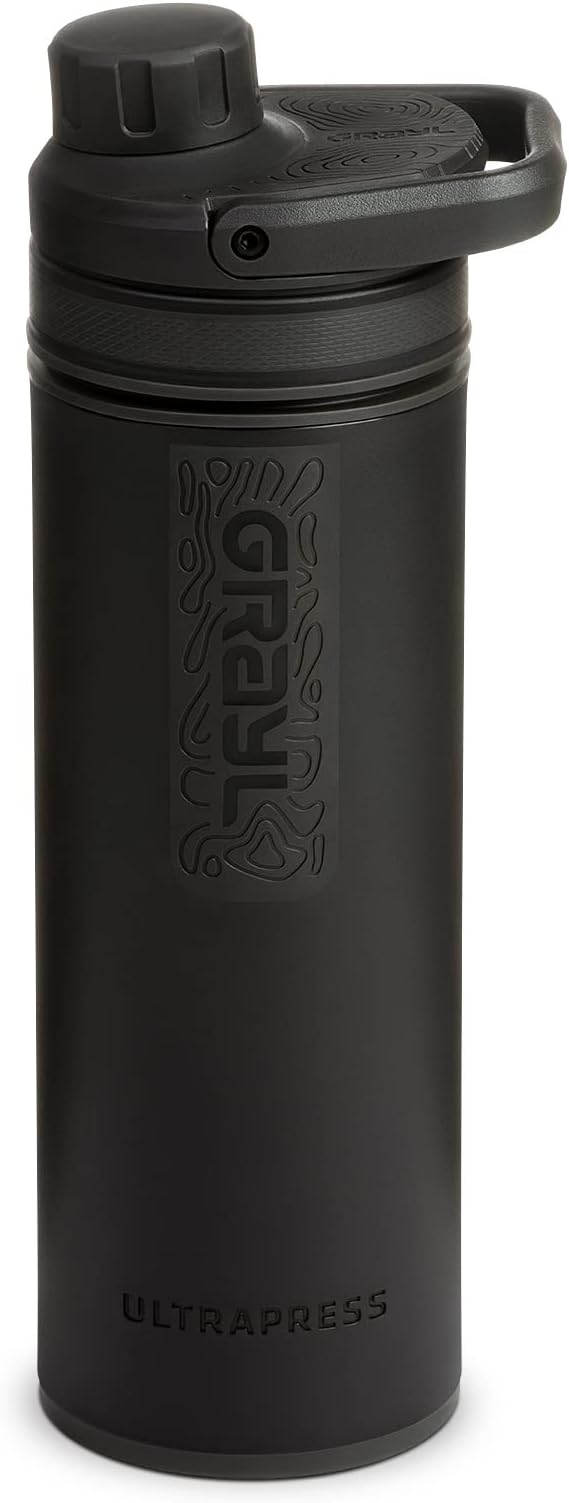 GRAYL UltraPress 500ml Water Purifier & Filter Bottle Covert Black