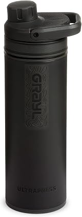 GRAYL UltraPress 500ml Water Purifier & Filter Bottle Covert Black