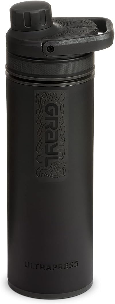 GRAYL UltraPress 500ml Water Purifier & Filter Bottle Covert Black