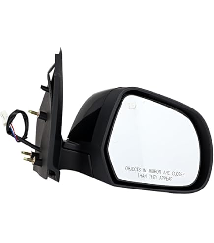 A-Premium Driver Side Power Mirror - Compatible With 2008-2011 Nissan Versa, Black Manual Fold