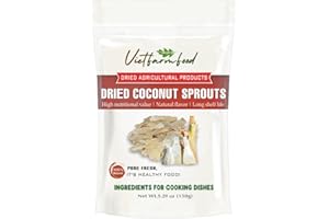 DRIED COCONUT SPROUT 5.29 Oz (150g) VIETFARMFOOD: Dried agricultural products with pure natural flavor. Used as cooking ingredients to prepare delicious, nutritious dishes, suitable for vegetarians