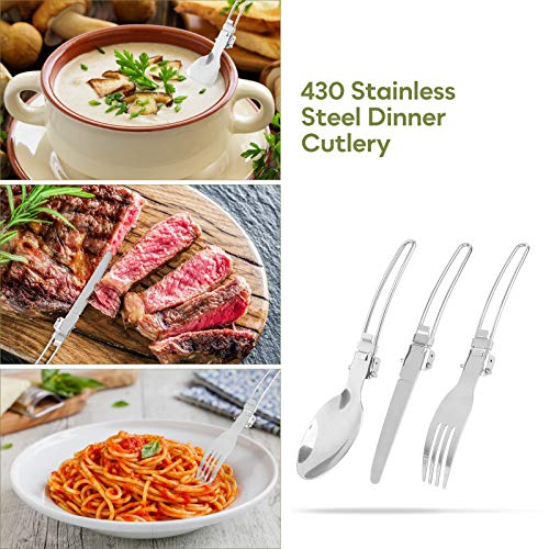 SKYSPER Kit de Utensilios de Cocina Camping de 9 piezas Ollas Sartén de Aluminio Hervidor Tazas Cubiertos Vajilla de Picnic Portátil Cacerolas Juego para Acampada Senderismo Excursión al Aire Llibre