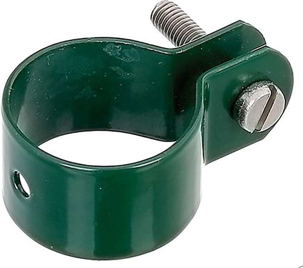 Alberts 855369 Stanchion clamp | galvanized, plasticized, in green | collar Ø 48 mm | set of 5