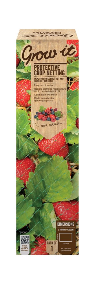 Grow It 65010 Protective Crop Netting, Multi-Colour, 3 x 2 m