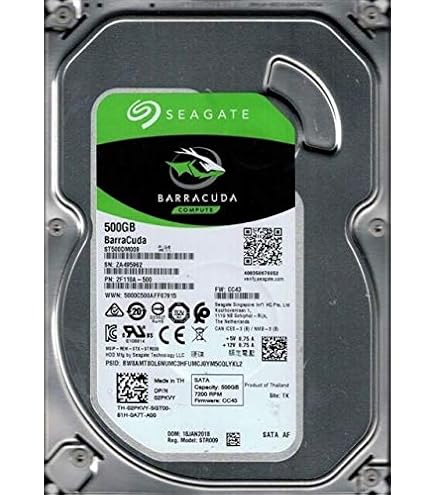 Lot Of 2 Used Seagate Barracuda 500GB Desktop Hard Drives (ST500DM002) – SATA III, 7200 RPM, Tested & Erased