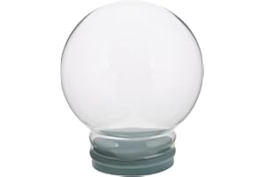GALPADA DIY Empty Glass Snow Globe Kit 100mm Crystal Ball for Home Decor, Snow Globe Making Kit Replacement