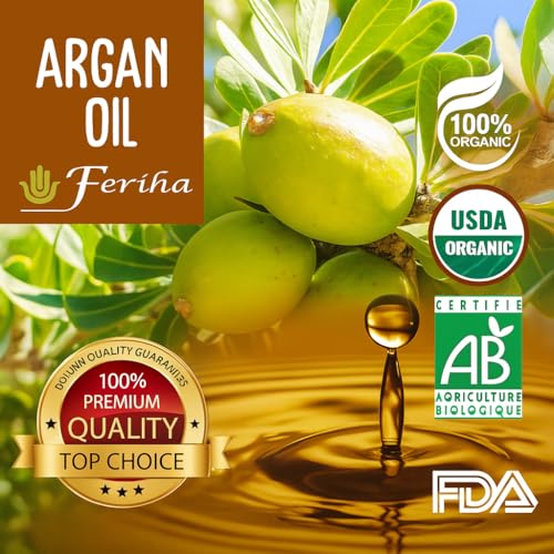 FERIHA Premium Moroccan Black Soap with Organic Argan Oil, 100% Authentic, Artisan Beldi Soap - Sourced, Crafted & Packed in Morocco - Traditional Hammam Formula