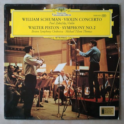 William Schuman, Walter Piston, Paul Zukofsky, Boston Symphony Orchestra, Michael Tilson Thomas