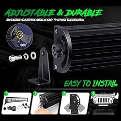 GREUNION 52 inch led Light bar, 1122W Triple Row