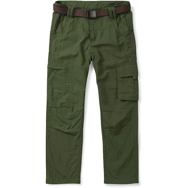 Kids Boys Youth Hiking Pants - Quick Dry Lightweight Outdoor Safari Trousers For Ages 3-13