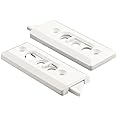 Prime-Line Products F 2728 Vinyl Window Tilt Latch with 2-1/8-Inch Hole Centers, White, 1-Pair