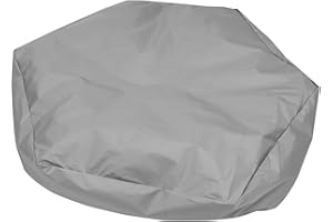 Cabilock Grey Sandpit Cover Sandbox Cover Waterproof Oxford Cloth Hexagon Sandpit Protector Keep Sand and Toys Away from Dust Rain 180x150x20cm
