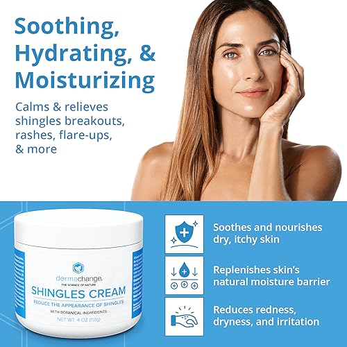 DermaChange Shingles Cream Anti Itch Lotion & Rash Cream for Adults