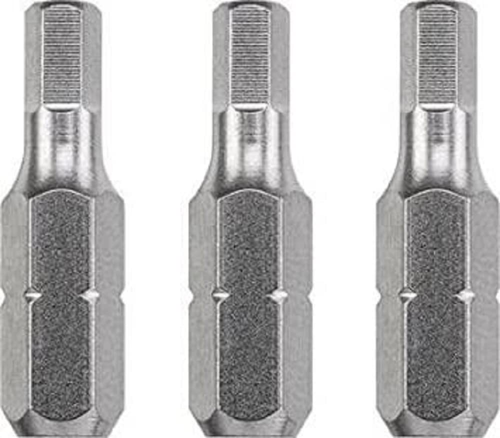 kwb 3 x 25mm Hex Bits 3.0mm Industrial Steel for Secure Fastening, ISO 1173 C 6.3