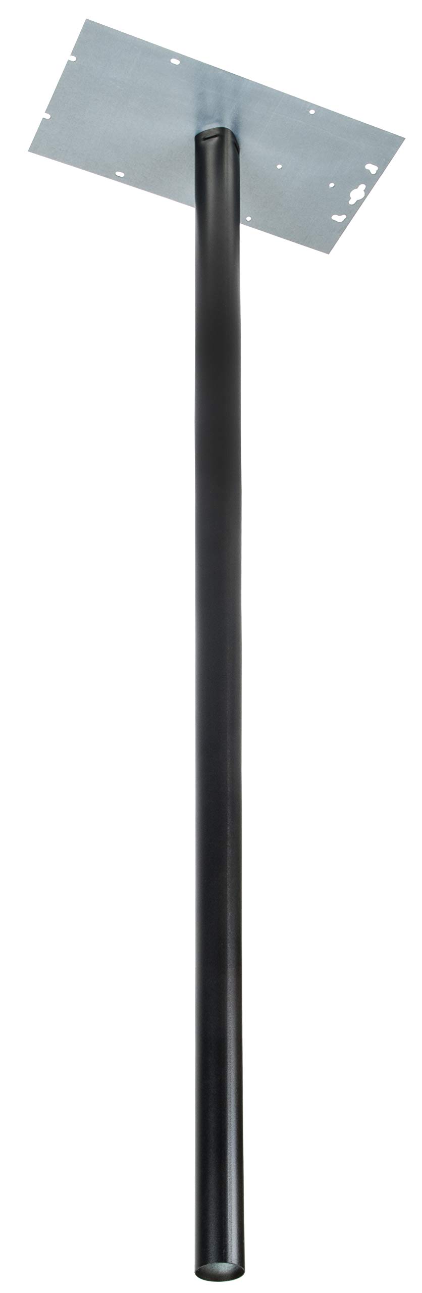 BURG-WÄCHTER Letter Box Stand 115 cm Long Galvanised Steel Black