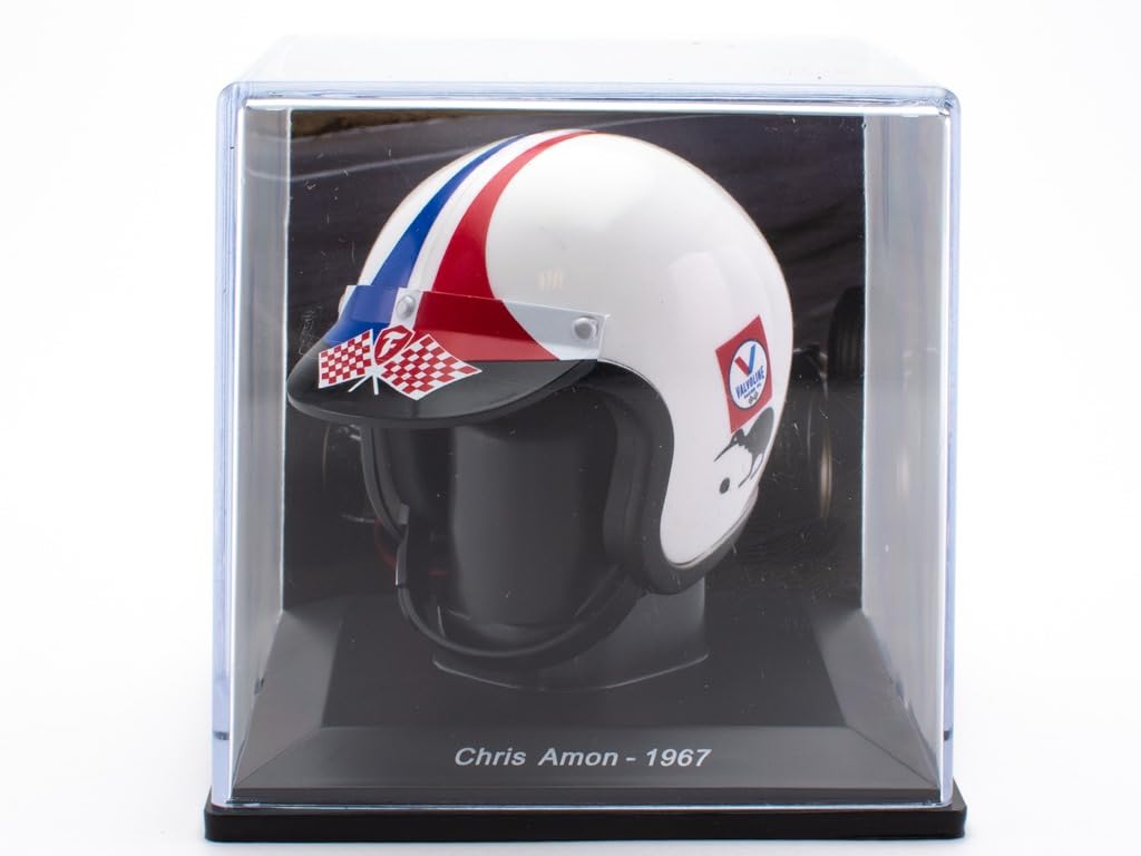 OPO 10 - Formula 1 Helmet Compatible with Ferrari F1: Chris Amon 1967-1/5 Scale - CAS28