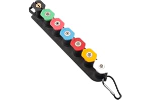 OMGEXTRD Pressure Washer Tips, Set of 7 Pressure Washer Nozzle Tips with Nozzle Holder, Universal Pressure Pressure Washer Nozzle Tips, 1/4 Inch Quick Connect, 4000PSI