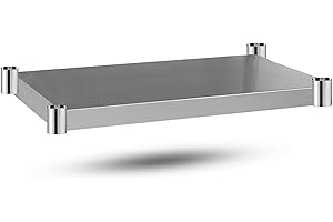 DuraSteel Galvanized Under Shelf for Work Tables - Extra Adjustable Lower Shelf for 24" x 48" Stainless Steel and Wooden Worktables - Fits for use in Restaurant, Warehouse, Home, Kitchen, Garage