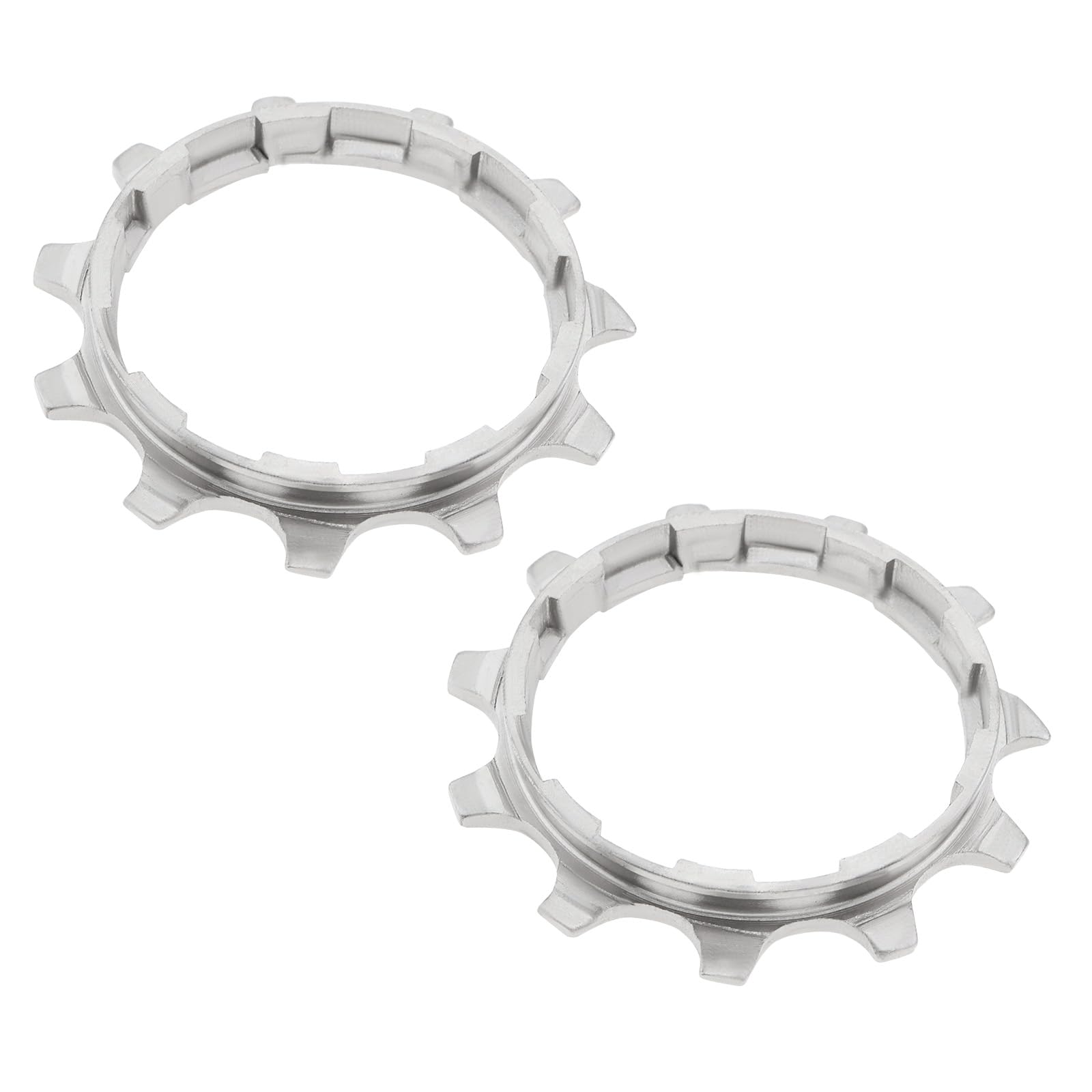 Create idea 2PCS 10 Speed 11T Steel Bicycle Cassette Cog Single Speed Freewheel Compatible with Shimano HG Series for Mountain and Road Bikes, Silver