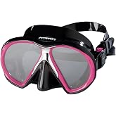 Atomic Aquatics Subframe Mask (Black/Fuchsia, Medium)