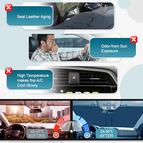 [Upgrade] CDEFG Compatible with Citroen C5 Aircross/Hybrid 2017-2025 Sun Visor Sun Visor Front Wall Acoustic Windscreen Car Sun Visor Accessories