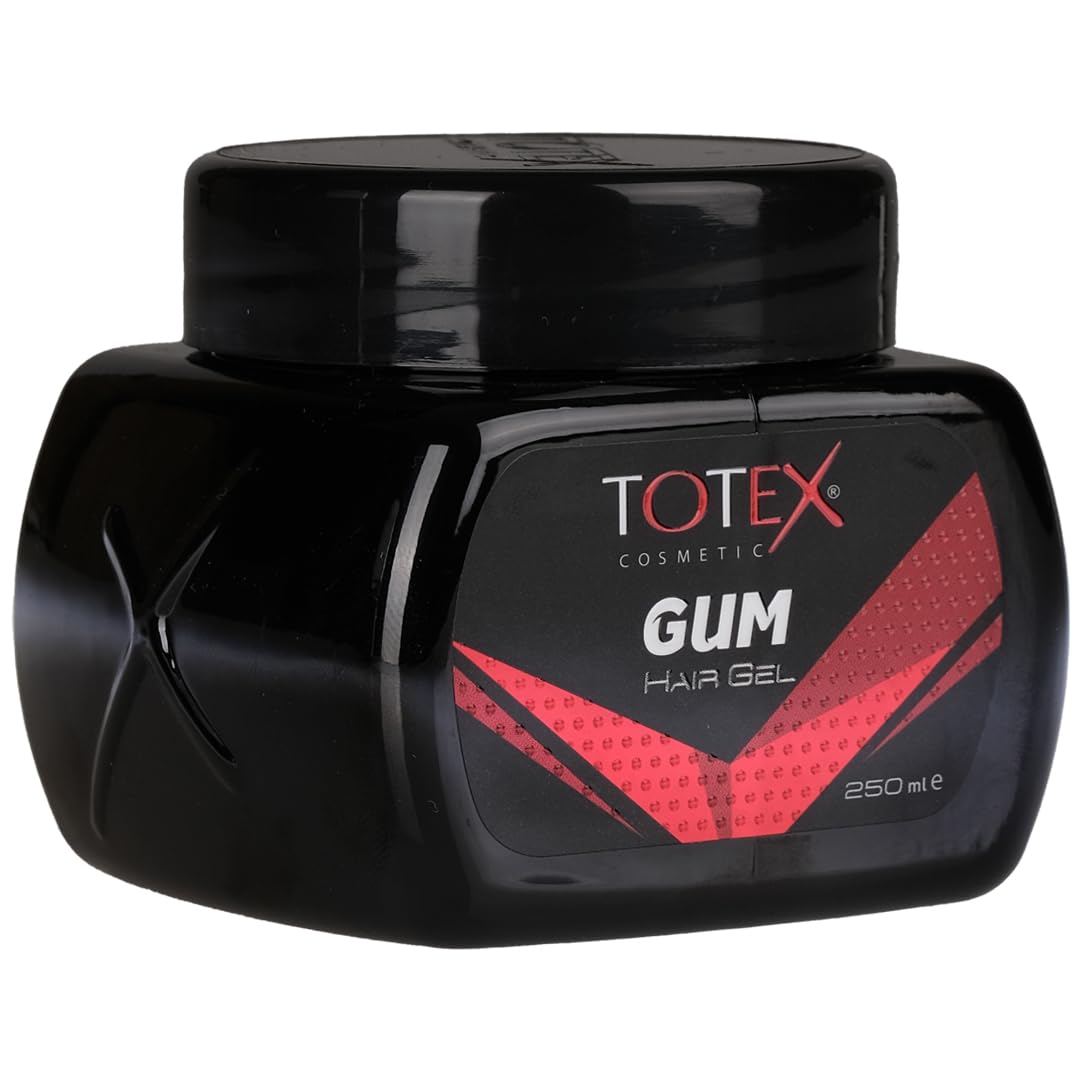 Totex Hair Styling Gum Gel, Ultra Power Strong Edge Control Gummy Gum Red Hair Gel 250ml