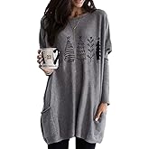 GLIGLITTR Christmas Movies Watching Shirt Xmas Truck Tree This is My Xmas Watching Shirt Long Sleeve Blouse Pullover Tops