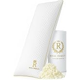 Royal Therapy Body Pillow for Adults &ndash; 20x54 Full Body Pillow for Side Sleeper, Pregnancy, Back Pain &amp; Maternity &ndash; Memory Foam Long Bed Pillow with Cooling Bamboo Rayon Cover