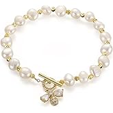 Emibele Ring Bracelet Hand Chain, Gold Plated Butterfly Ring and Chain Bracelet, Shiny Cuff Bangle Link Bracelet Dainty Hand Harness Chain Statement Jewelry Gift for Women Her