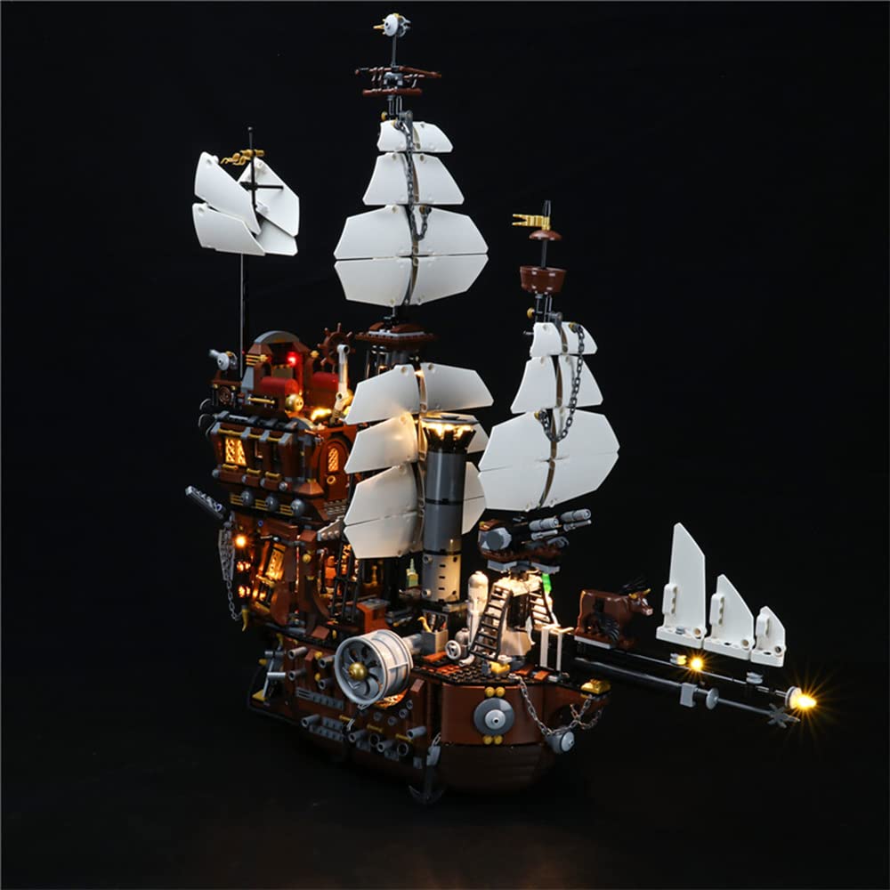 GEAMENT LED Light Kit Compatible with LEGO MetalBeard's Sea Cow - Lighting Set for Movie 70810 Model (Building Set Not Included)