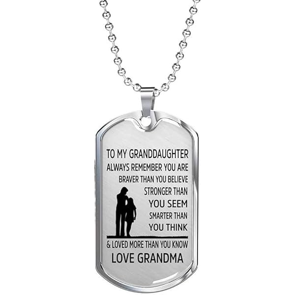 Gifts For Grandson Grandma Necklace LAICAIW Grandson Necklace Love