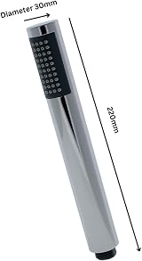 Triton Amber Shower Head Chrome 1 Spray Pattern High Pressure Mixer Power Shower view 3
