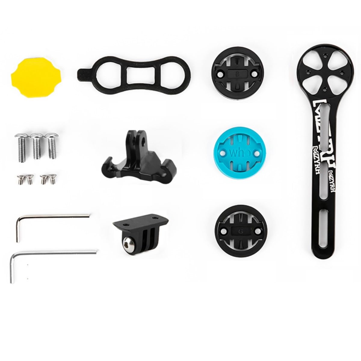 HOUSON Bike Computer Holder, Aluminium Bicycle Computer Mount Integrated Handlebar for Garmin Edge, Wahoo Elemnt, Bryton,G-oPro-Kamera, und Lampe