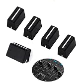 WXYINSPAS 5pcs Universal Fader Knobs Replacement Fader Cap Slider for DJ Controller Mixer Console Pioneer Pioneer DJM、DDJ、XDJ, Denon Numark AKAI RANE VESTAX (Universal Black Hats)