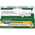 Curad Germ Shield Antimicrobial Wound Gel 0.5 ounces (Pack of 3), for topical cuts, wounds, diabetic sores, MRSA, bacteria, fungus, yeast