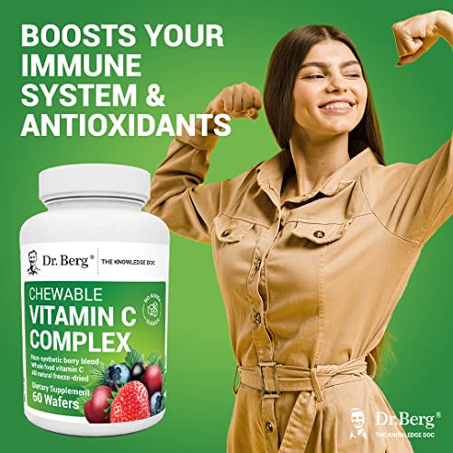 Dr. Berg's Vitamin C Complex Whole Food (60 Chewable) 100 Natural